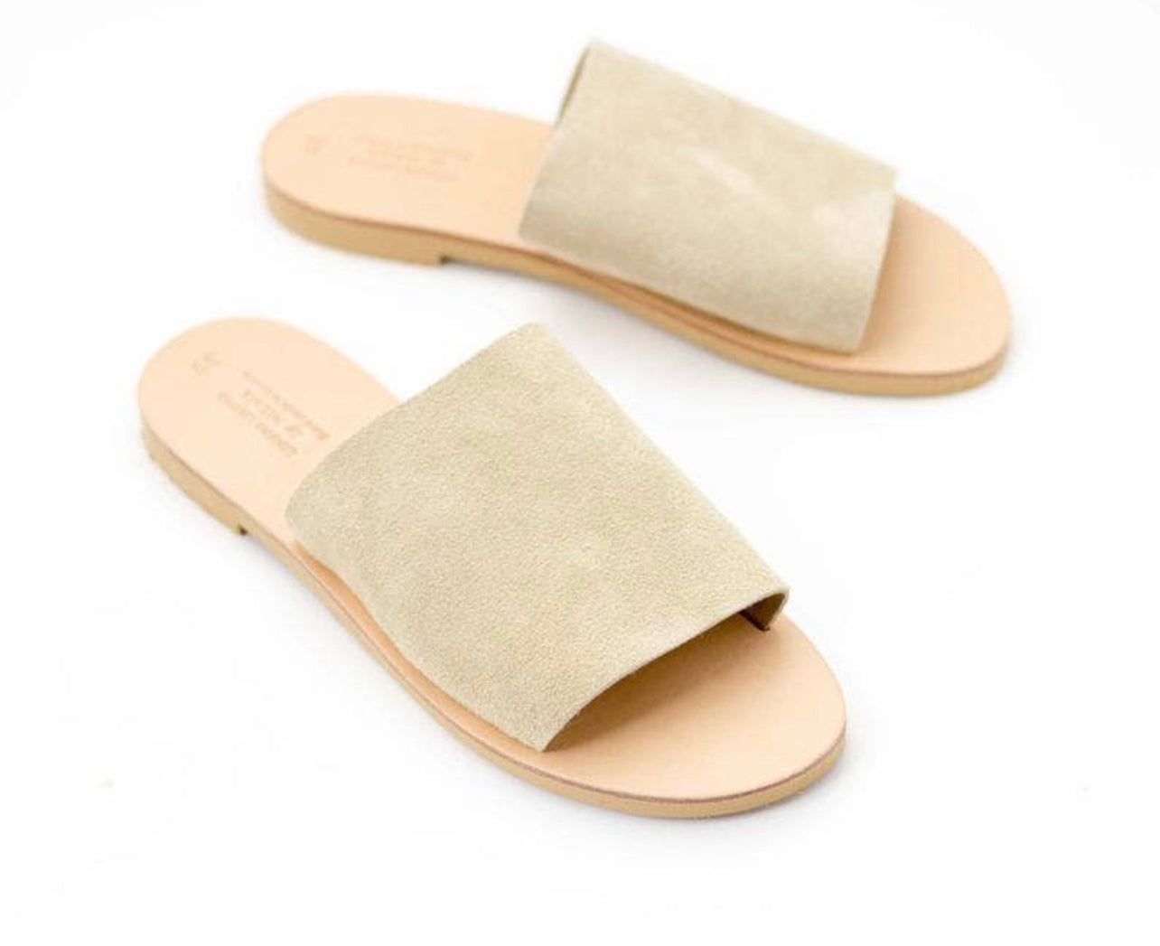 SUEDE SLIDES